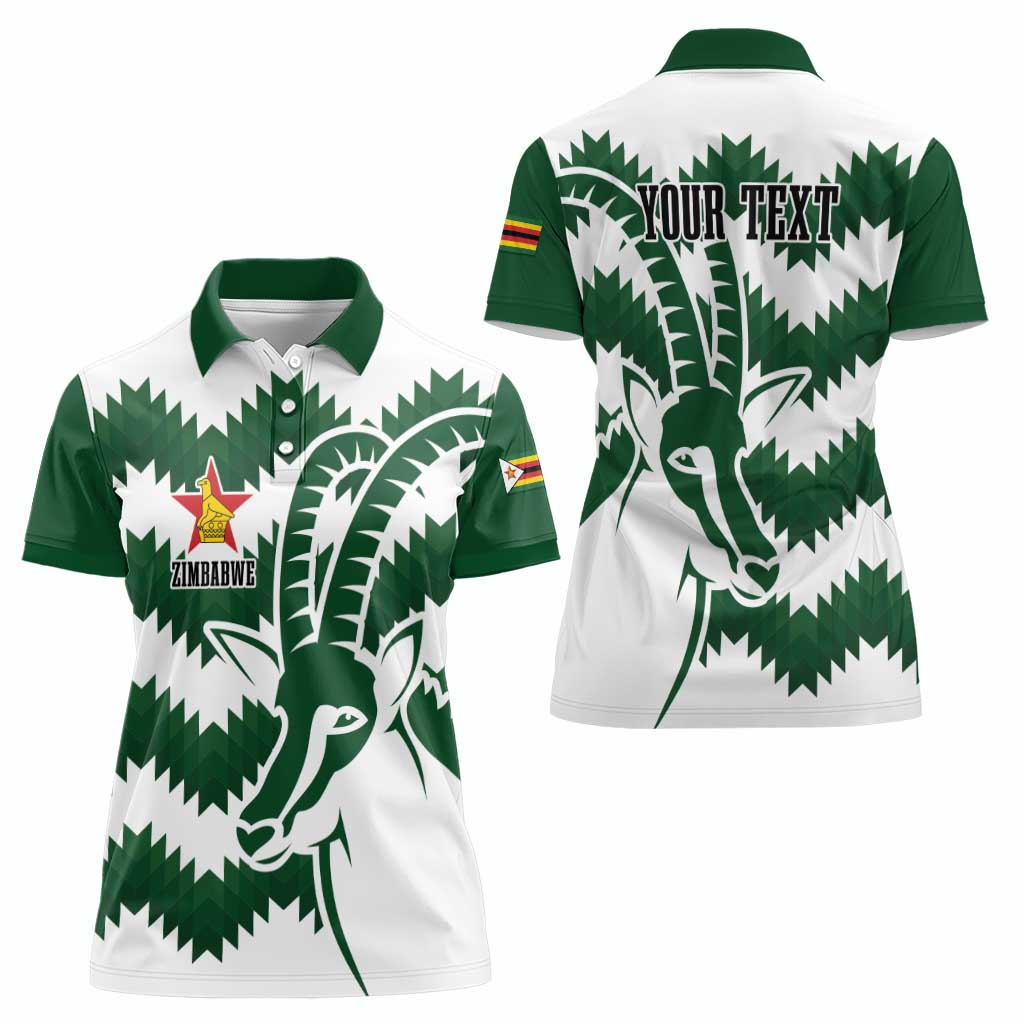 Zimbabwe Rugby The Sables Personalized Women Polo Shirt Retro Jersey Inspired - Wonder Print Shop