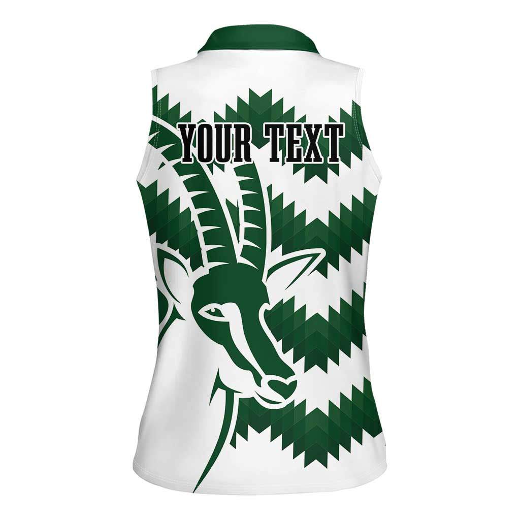 Zimbabwe Rugby The Sables Personalized Women Sleeveless Polo Shirt Retro Jersey Inspired - Wonder Print Shop
