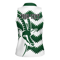 Zimbabwe Rugby The Sables Personalized Women Sleeveless Polo Shirt Retro Jersey Inspired - Wonder Print Shop