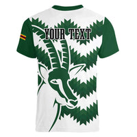 Zimbabwe Rugby The Sables Personalized Women V-Neck T-Shirt Retro Jersey Inspired - Wonder Print Shop