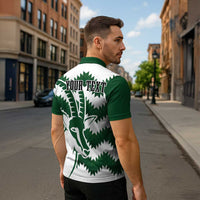 Zimbabwe Rugby The Sables Personalized Zipper Polo Shirt Retro Jersey Inspired - Wonder Print Shop