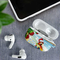 Have A Very Beach Christmas AirPods Case Parrot By Lehua Flower - Wonder Print Shop
