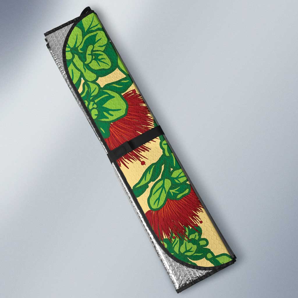 Have A Very Beach Christmas Auto Sun Shade Parrot By Lehua Flower - Wonder Print Shop