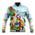 Have A Very Beach Christmas Baseball Jacket Parrot By Lehua Flower - Wonder Print Shop