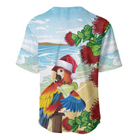 Have A Very Beach Christmas Baseball Jersey Parrot By Lehua Flower - Wonder Print Shop