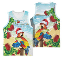 Have A Very Beach Christmas Basketball Jersey Parrot By Lehua Flower - Wonder Print Shop