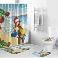 Have A Very Beach Christmas Bathroom Set Parrot By Lehua Flower - Wonder Print Shop