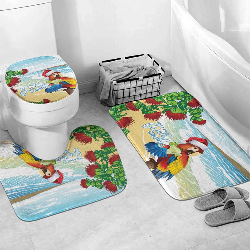 Have A Very Beach Christmas Bathroom Set Parrot By Lehua Flower - Wonder Print Shop