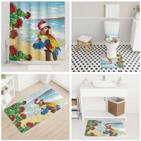 Have A Very Beach Christmas Bathroom Set Parrot By Lehua Flower - Wonder Print Shop