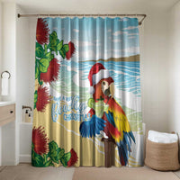 Have A Very Beach Christmas Bathroom Set Parrot By Lehua Flower - Wonder Print Shop