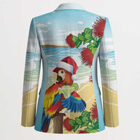Have A Very Beach Christmas Blazer Parrot By Lehua Flower - Wonder Print Shop