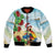 Have A Very Beach Christmas Bomber Jacket Parrot By Lehua Flower - Wonder Print Shop