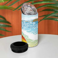 Have A Very Beach Christmas 4 in 1 Can Cooler Tumbler Parrot By Lehua Flower - Wonder Print Shop