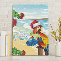 Have A Very Beach Christmas Canvas Wall Art Parrot By Lehua Flower - Wonder Print Shop