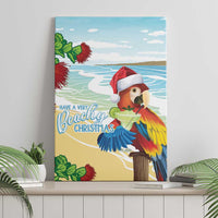 Have A Very Beach Christmas Canvas Wall Art Parrot By Lehua Flower - Wonder Print Shop