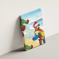 Have A Very Beach Christmas Canvas Wall Art Parrot By Lehua Flower - Wonder Print Shop
