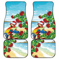 Have A Very Beach Christmas Car Mats Parrot By Lehua Flower - Wonder Print Shop