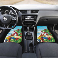 Have A Very Beach Christmas Car Mats Parrot By Lehua Flower - Wonder Print Shop