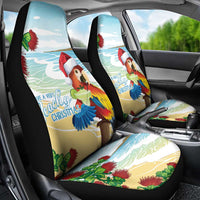 Have A Very Beach Christmas Car Seat Cover Parrot By Lehua Flower - Wonder Print Shop