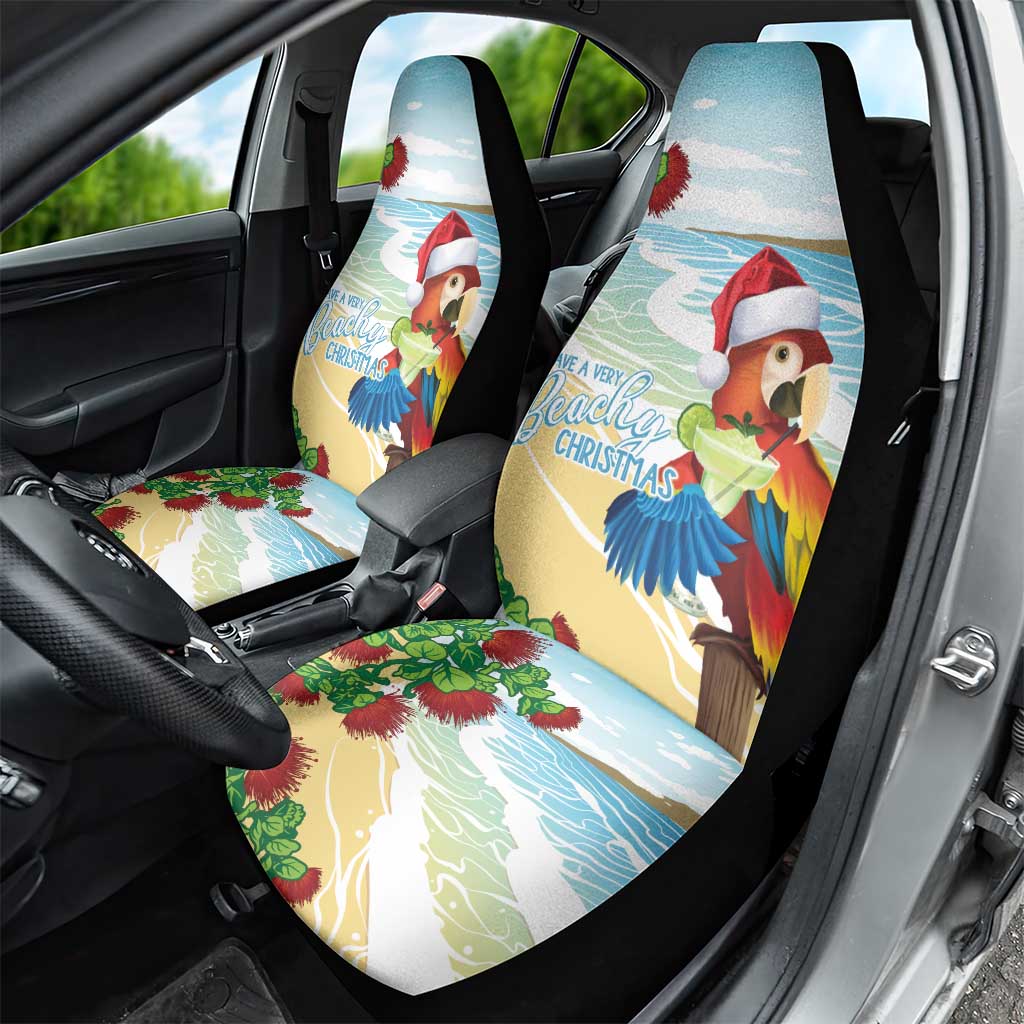 Have A Very Beach Christmas Car Seat Cover Parrot By Lehua Flower - Wonder Print Shop