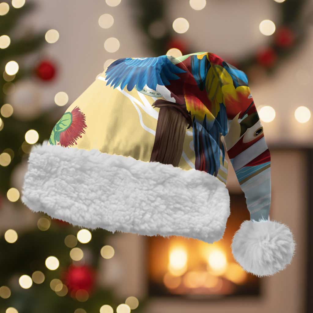 Have A Very Beach Christmas Santa Hat Parrot By Lehua Flower - Wonder Print Shop