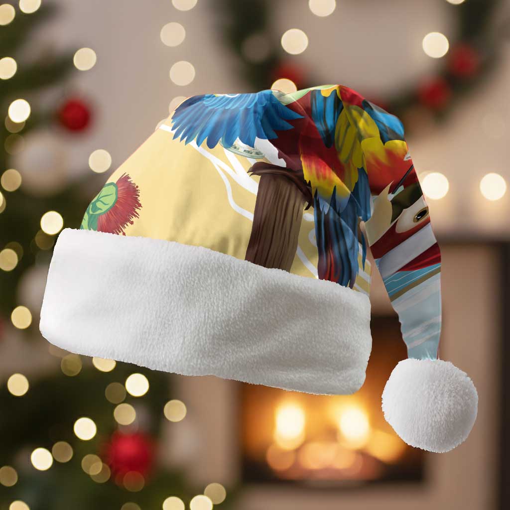 Have A Very Beach Christmas Santa Hat Parrot By Lehua Flower - Wonder Print Shop