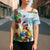 Have A Very Beach Christmas Cross Shoulder Shirt Parrot By Lehua Flower - Wonder Print Shop