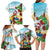 Have A Very Beach Christmas Family Matching Long Sleeve Bodycon Dress and Hawaiian Shirt Parrot By Lehua Flower - Wonder Print Shop