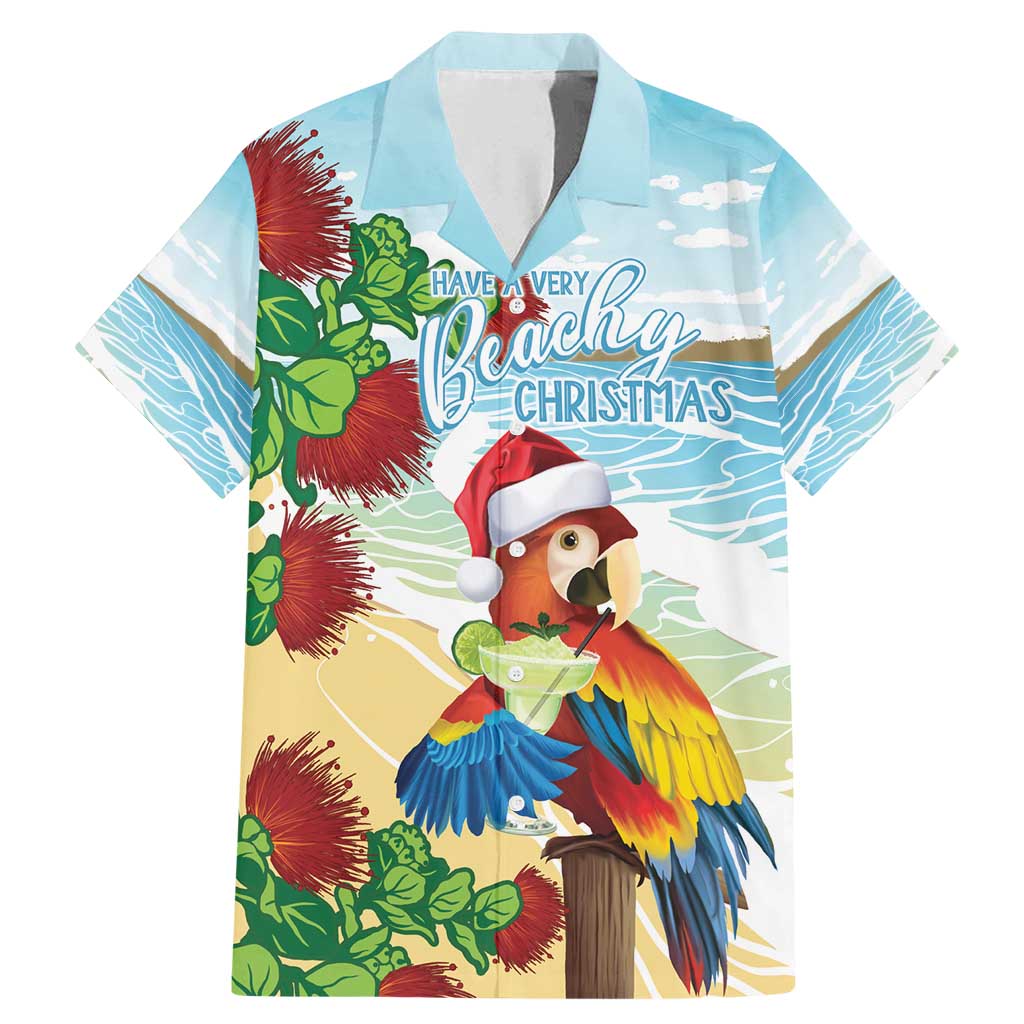 Have A Very Beach Christmas Family Matching Mermaid Dress and Hawaiian Shirt Parrot By Lehua Flower - Wonder Print Shop