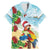 Have A Very Beach Christmas Family Matching Mermaid Dress and Hawaiian Shirt Parrot By Lehua Flower - Wonder Print Shop
