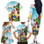 Have A Very Beach Christmas Family Matching Off The Shoulder Long Sleeve Dress and Hawaiian Shirt Parrot By Lehua Flower - Wonder Print Shop