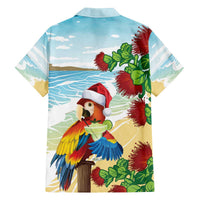 Have A Very Beach Christmas Family Matching Off The Shoulder Long Sleeve Dress and Hawaiian Shirt Parrot By Lehua Flower - Wonder Print Shop