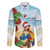 Have A Very Beach Christmas Family Matching Off The Shoulder Long Sleeve Dress and Hawaiian Shirt Parrot By Lehua Flower - Wonder Print Shop