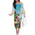 Have A Very Beach Christmas Family Matching Off The Shoulder Long Sleeve Dress and Hawaiian Shirt Parrot By Lehua Flower - Wonder Print Shop