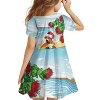 Have A Very Beach Christmas Family Matching Off Shoulder Maxi Dress and Hawaiian Shirt Parrot By Lehua Flower - Wonder Print Shop