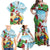 Have A Very Beach Christmas Family Matching Off Shoulder Maxi Dress and Hawaiian Shirt Parrot By Lehua Flower - Wonder Print Shop