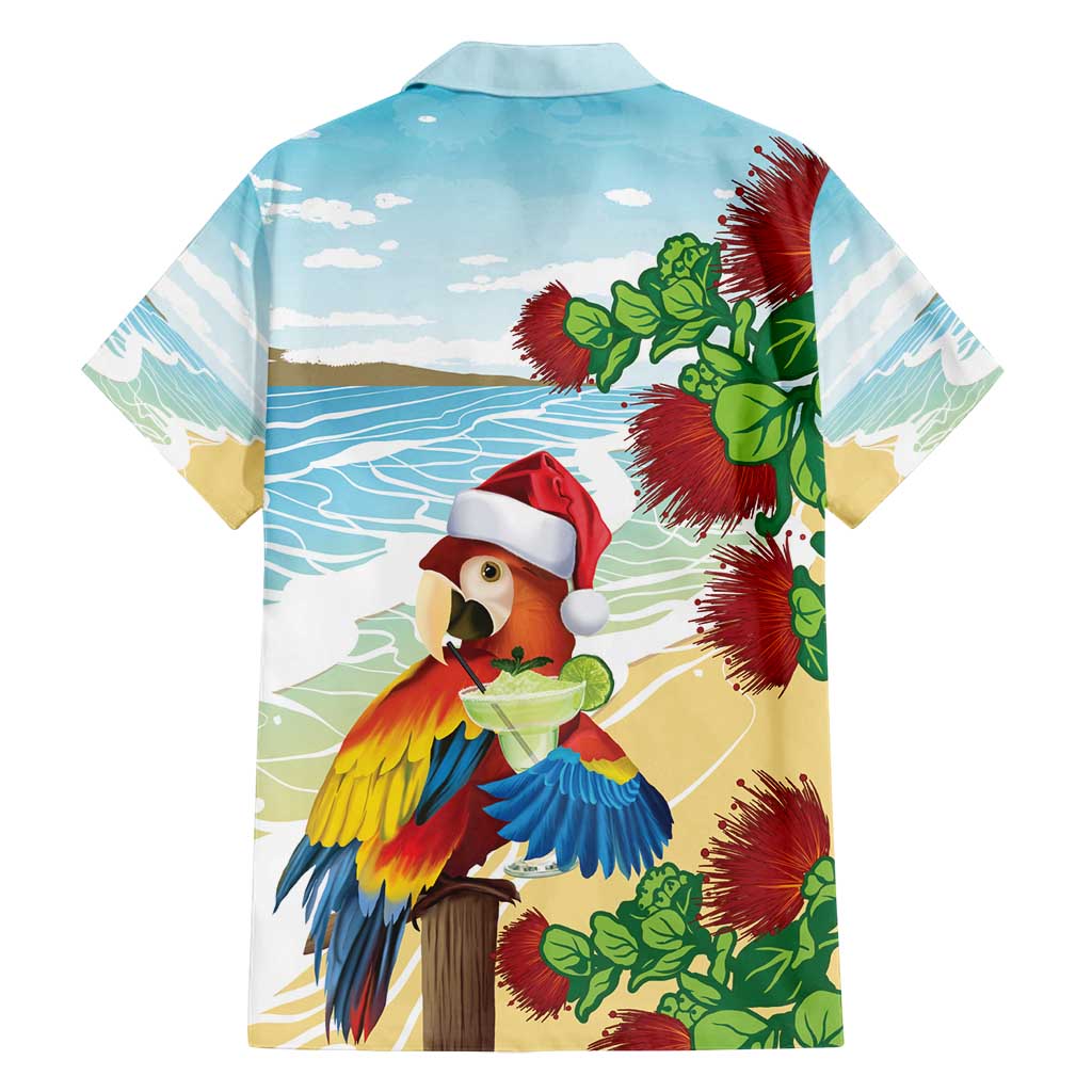 Have A Very Beach Christmas Family Matching Off Shoulder Maxi Dress and Hawaiian Shirt Parrot By Lehua Flower - Wonder Print Shop