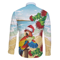 Have A Very Beach Christmas Family Matching Off Shoulder Short Dress and Hawaiian Shirt Parrot By Lehua Flower - Wonder Print Shop