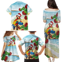 Have A Very Beach Christmas Family Matching Puletasi and Hawaiian Shirt Parrot By Lehua Flower - Wonder Print Shop