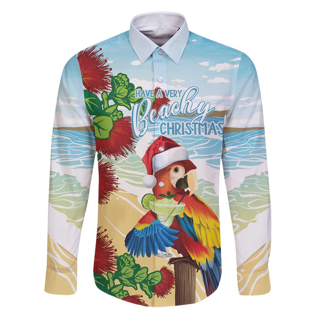 Have A Very Beach Christmas Family Matching Puletasi and Hawaiian Shirt Parrot By Lehua Flower - Wonder Print Shop