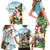 Have A Very Beach Christmas Family Matching Short Sleeve Bodycon Dress and Hawaiian Shirt Parrot By Lehua Flower - Wonder Print Shop