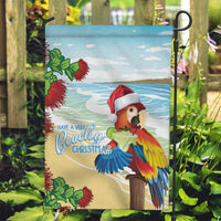 Have A Very Beach Christmas Garden Flag Parrot By Lehua Flower - Wonder Print Shop