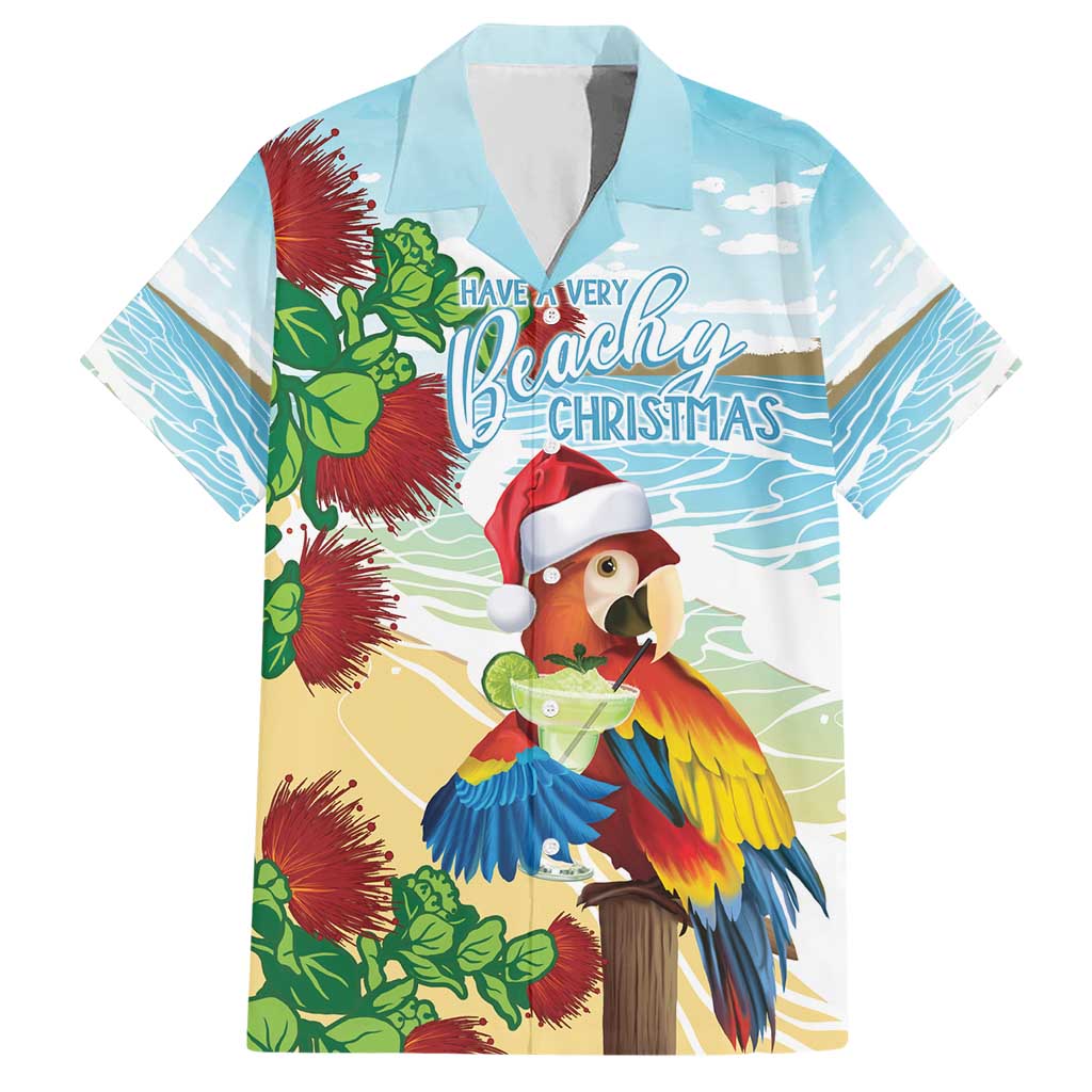 Have A Very Beach Christmas Hawaiian Shirt Parrot By Lehua Flower - Wonder Print Shop