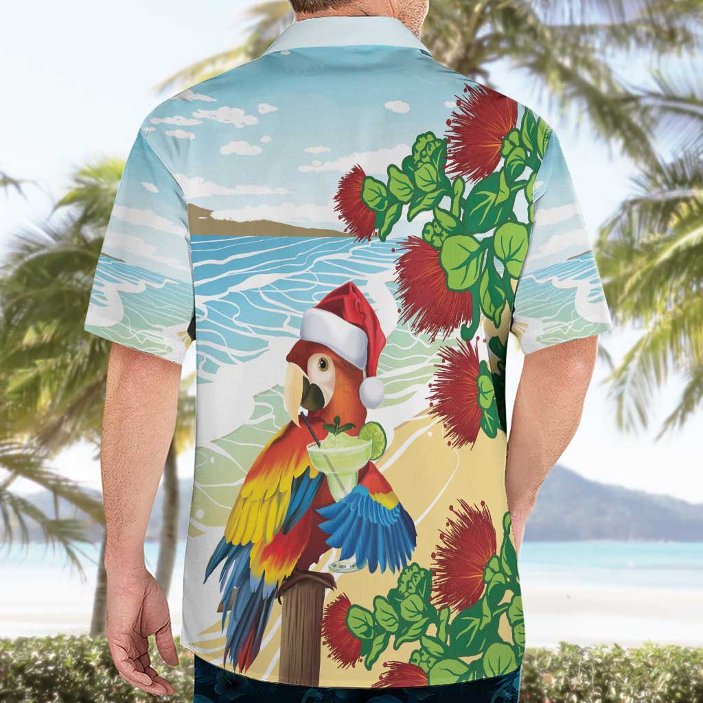 Have A Very Beach Christmas Hawaiian Shirt Parrot By Lehua Flower - Wonder Print Shop