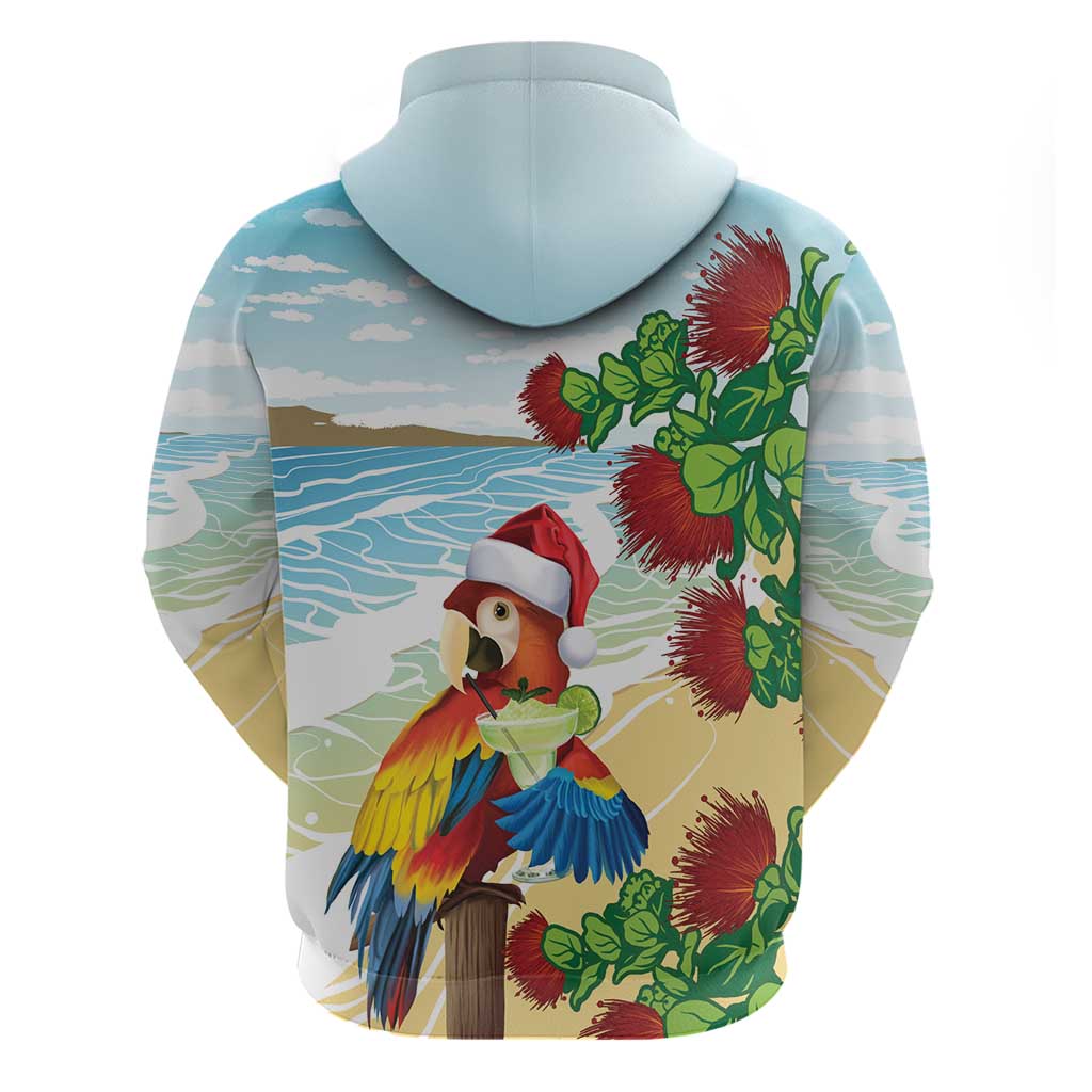 Have A Very Beach Christmas Hoodie Parrot By Lehua Flower - Wonder Print Shop
