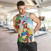 Have A Very Beach Christmas Men Tank Top Parrot By Lehua Flower - Wonder Print Shop