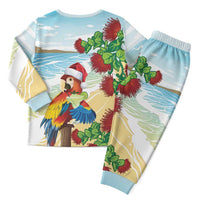 Have A Very Beach Christmas Pajama Set Parrot By Lehua Flower - Wonder Print Shop