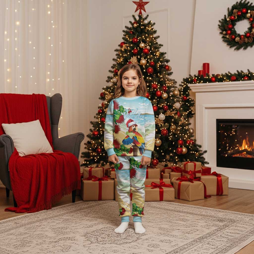 Have A Very Beach Christmas Pajama Set Parrot By Lehua Flower - Wonder Print Shop
