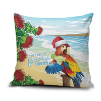 Have A Very Beach Christmas Pillow Cover Parrot By Lehua Flower - Wonder Print Shop