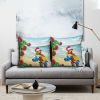 Have A Very Beach Christmas Pillow Cover Parrot By Lehua Flower - Wonder Print Shop